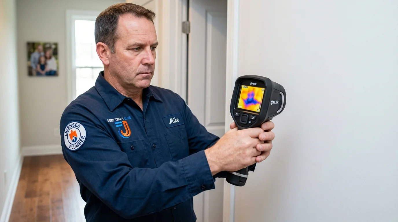 Thermal imaging leak detection by Johns Plumbing LLC in Ocean Grove